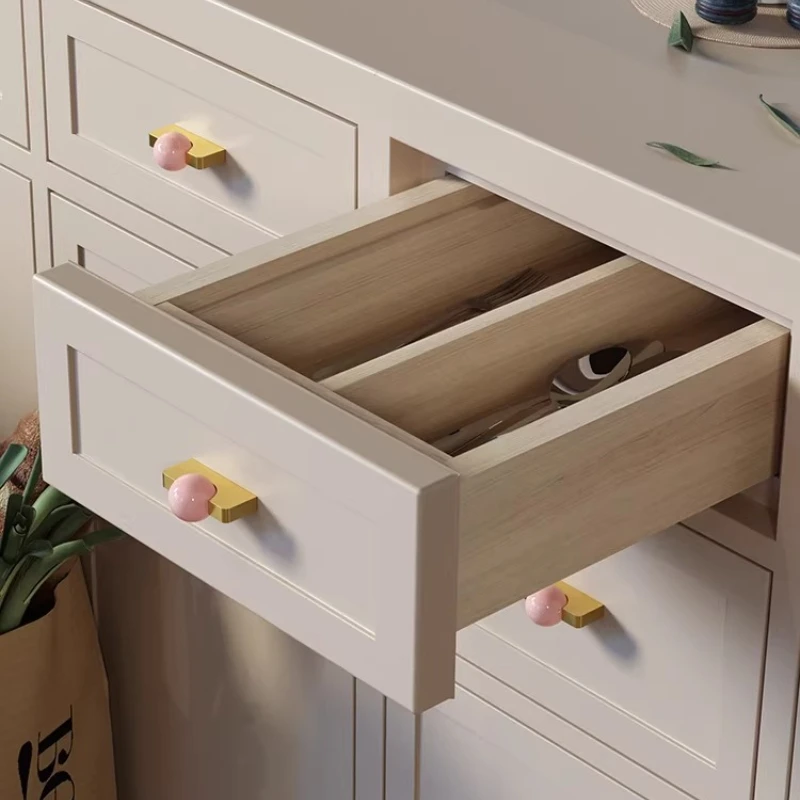 White Crystal Ball+Brass Furni - Furniture Hardware Drop Pulls recension och pris