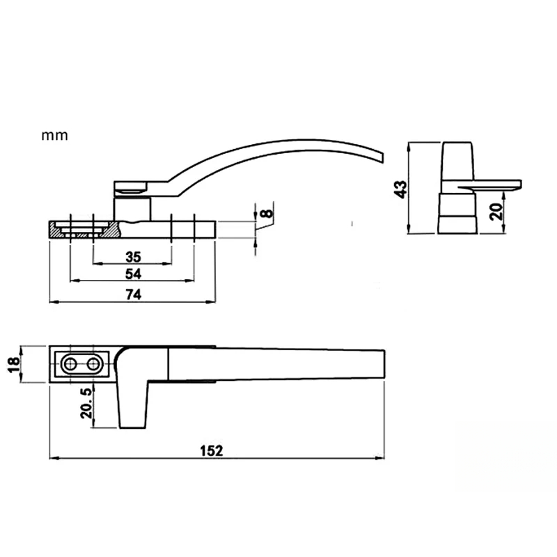 Left Right Hand White Replacem - Furniture Hardware Fitting recension och pris